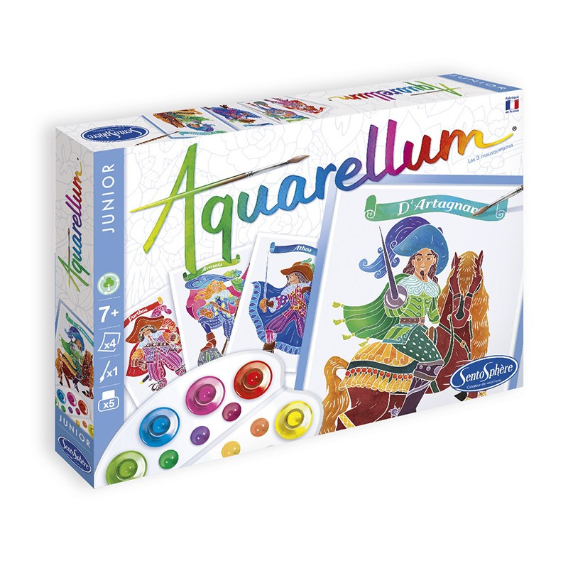 AQUARELLUM JUNIOR – LES 3 MOUSQUETAIRES – Kit créatif enfant