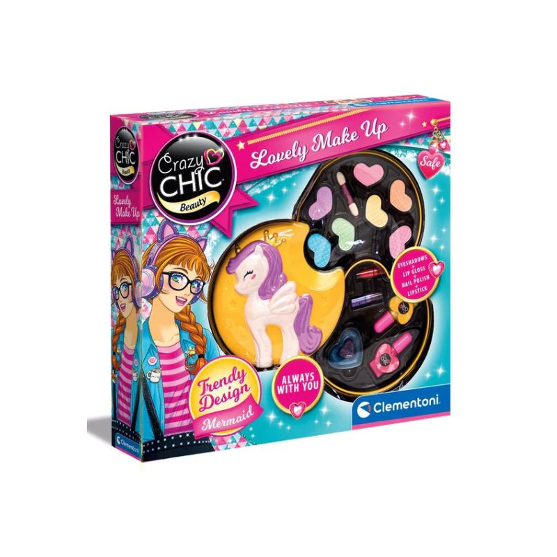 Crazy Chic - Trousse de maquillage licorne pour enfant