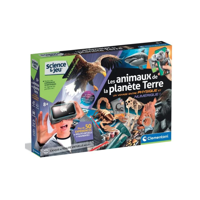 Grand coffret découverte des animaux avec réalité virtuelle | Expériences scientifiques