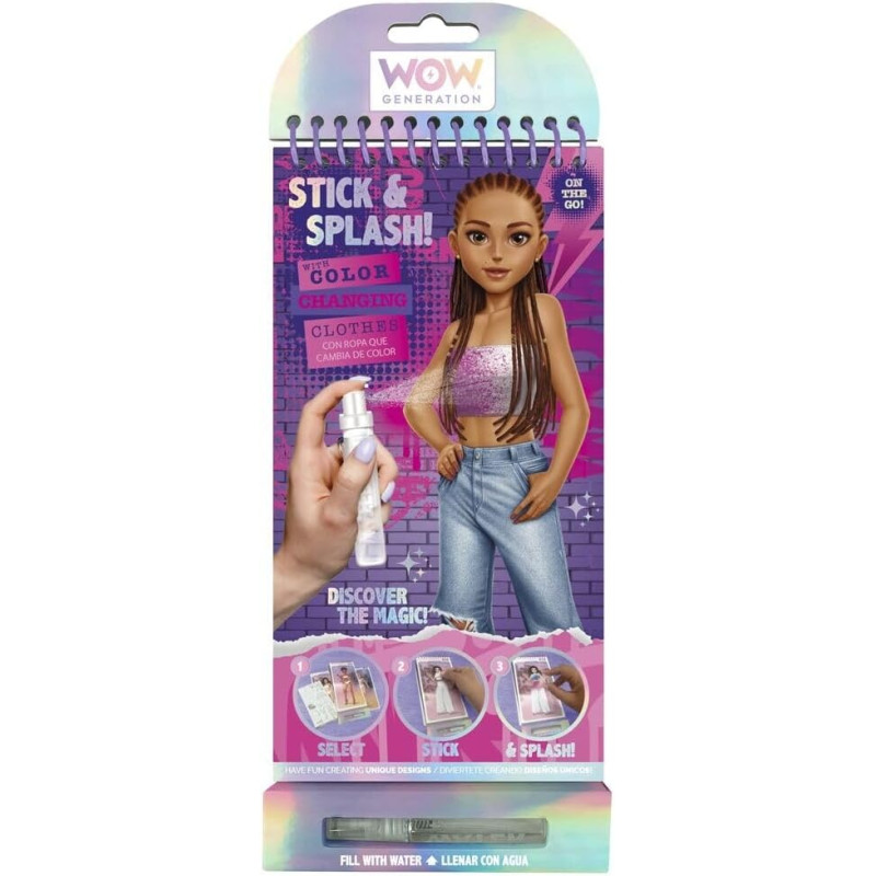 ON THE GO STICK & SPLASH – Autocollants Aquatiques pour Poupées