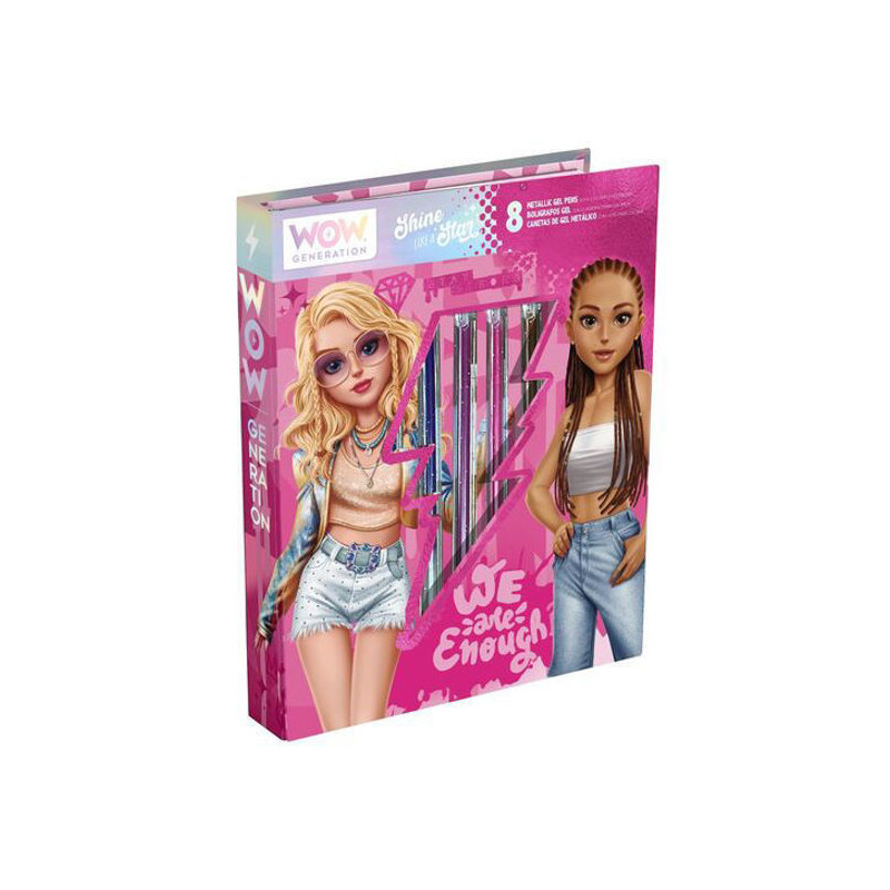 Carnet de Colorage avec 8 Stylos Gel Métalliques – Créativité Enfant