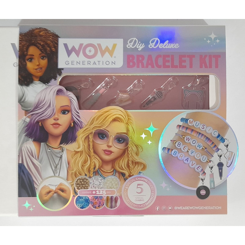 KIT DE LUXE À FAIRE SOI-MÊME - 5 BRACELETS À CHARMES EN MÉTAL