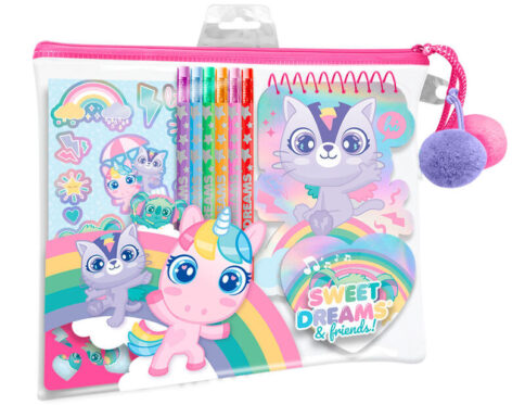Ensemble Papeterie SWEET DREAM & FRIENDS pour enfants | 10 pièces