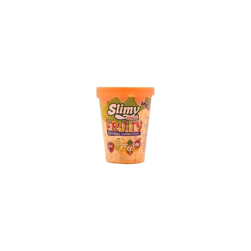Slimy Fruity – 1 pot de 80g avec 5 couleurs assorties