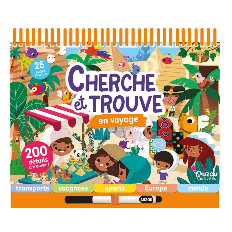 DIVERS ACTIVITÉS : CHERCHE ET TROUVE – EN VOYAGE – Puzzle pour Enfants