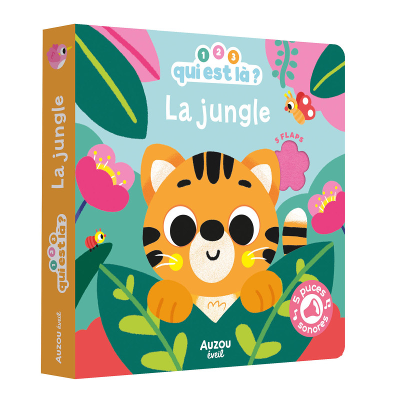 1, 2, 3, QUI EST LA ? - JUNGLE (SONORE) | Livre interactif enfant