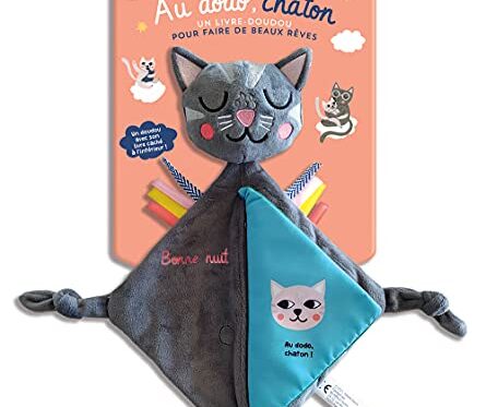 Livre doudou Au dodo, chaton - Douce histoire pour enfants