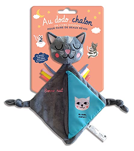 Livre doudou Au dodo, chaton - Douce histoire pour enfants