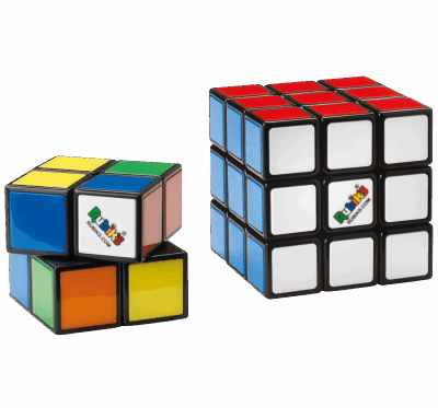 Rubik's Cube Coffret Duo 3x3 + 2x2 - Jouet Intellectuel