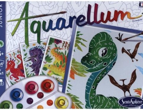 AQUARELLUM JUNIOR Dinosaures - Set de Peinture Amusant