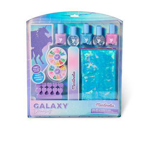GALAXY DREAMS Nail Set & Cosmetic Bag - Élégance et Praticité