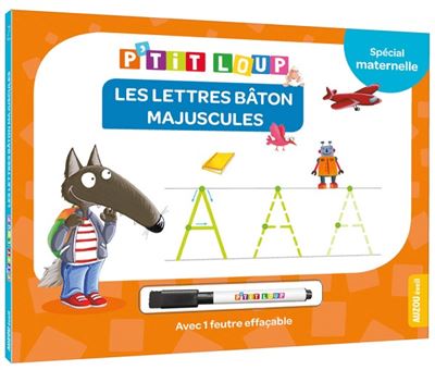 Livre Je Trace Mes Premières Lettres avec P'Tit Loup - Apprentissage
