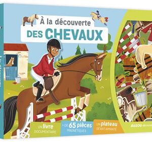 À la découverte des chevaux - Coffret magnétique pour enfants