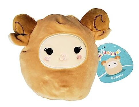 SQK - Reggie, le Mouton Brun (5" Squishmallows) - Peluche Douce