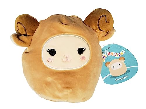 product-9215-2 SQK - Reggie, le Mouton Brun (5" Squishmallows) - Peluche Douce
