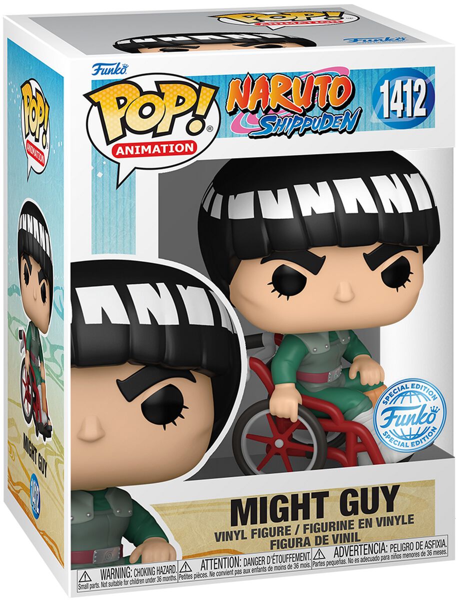 product-7651-1 Pop! Animation Naruto - Might Guy Wheelchair Exclusif | Funko