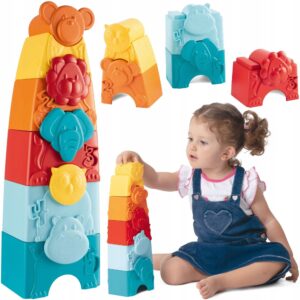 TOY ECO+ STACKING ANIMALS - Jouets empilables pour enfants