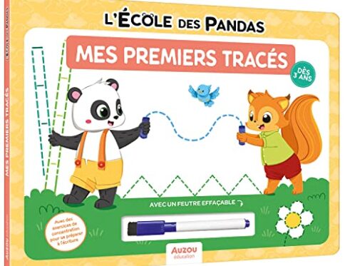 Livre Mes premiers tracés - L'Ecole des Pandas pour enfants