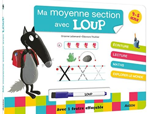 MA MOYENNE SECTION AVEC LOUP - Un livre éducatif captivant
