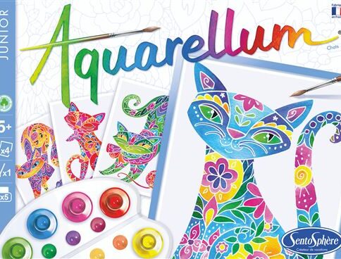 Aquarellum Junior - Chats : Peinture créative pour enfants
