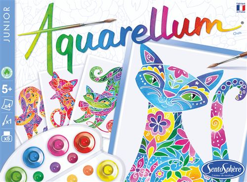 Aquarellum Junior - Chats : Peinture créative pour enfants
