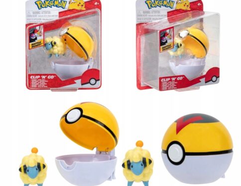 Clip 'N' Go Mareep - Poupée Pokémon à collectionner