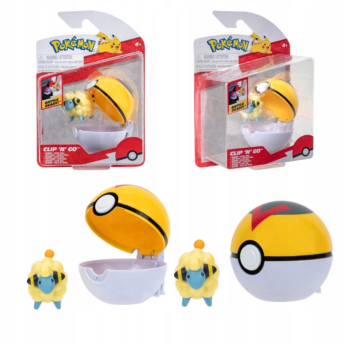 product-8087-1 Clip 'N' Go Mareep - Poupée Pokémon à collectionner