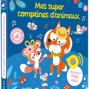Mes Super Comptines d'Animaux (Sonore) - Livres Sonores Enfant