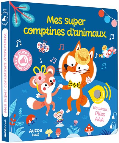 Mes Super Comptines d'Animaux (Sonore) - Livres Sonores Enfant