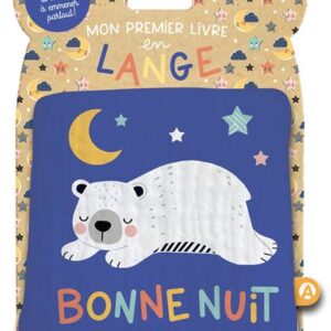 Mon Premier Livre Tissu en Lange - Bonne Nuit pour Bébé