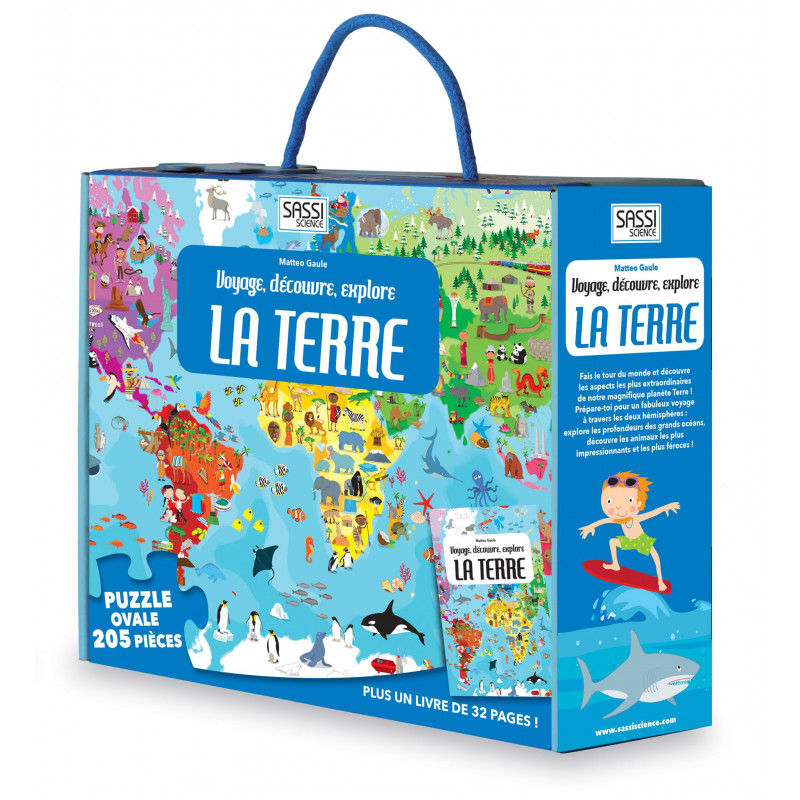 Voyage, découvre, explore – La Terre - Puzzle éducatif