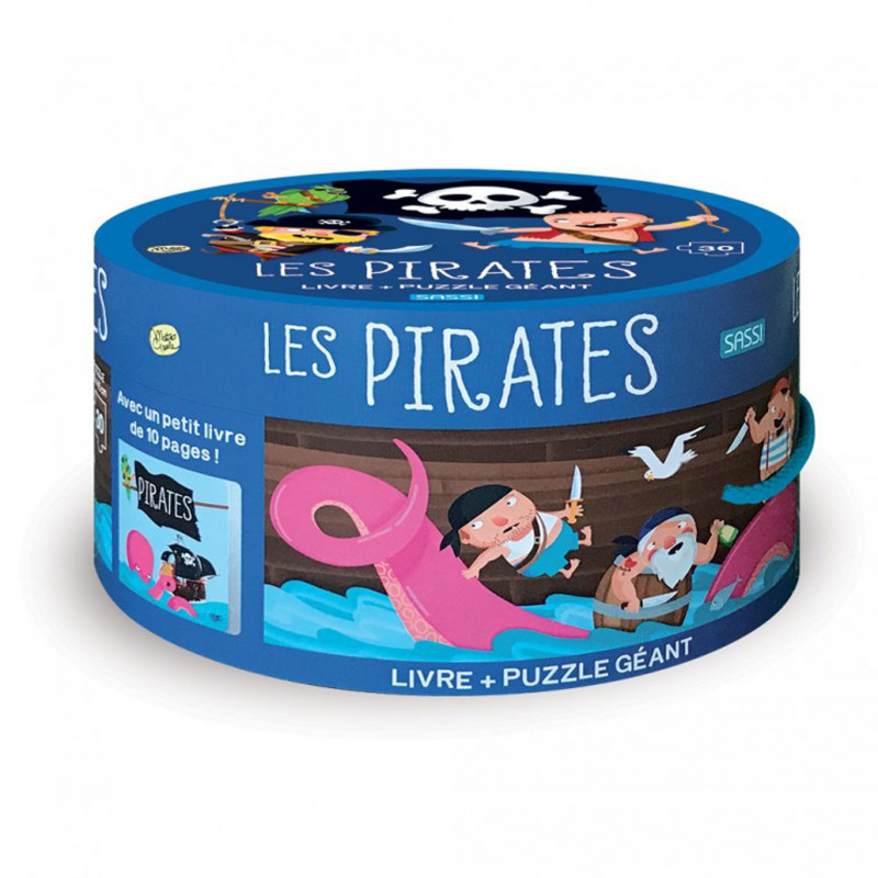 Puzzle rond – Les Pirates | Aventure en Mer pour Enfants